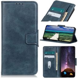 Mobigear Classy Samsung Galaxy A22 5G Hoesje Bookcase Portemonnee - Blauw