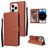 Mobigear Wallet iPhone 14 Pro Hoesje Bookcase Portemonnee - Bruin