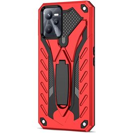 Mobigear Armor Stand Realme C35 Hoesje Hardcase Backcover Shockproof met Standaard - Rood