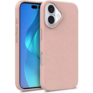 Mobigear Bio iPhone 16 Plus Hoesje Eco Friendly Backcover - Roze