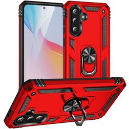 Mobigear Armor ring Samsung Galaxy A36 Hoesje Hardcase Backcover Shockproof met Ringhouder - Rood