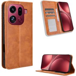 Mobigear Sensation OPPO Find X9 Pro Hoesje Bookcase Portemonnee - Bruin