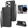 Mobigear Wallet iPhone 14 Pro Hoesje Bookcase Portemonnee - Zwart