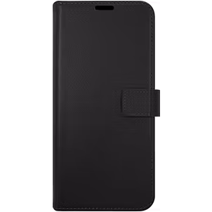 Valenta Gel Skin Samsung Galaxy A54 Hoesje Echt Leer Bookcase Portemonnee - Zwart