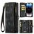 Caseme 008 iPhone 15 Pro Hoesje Uitneembare 2in1 Bookcase Portemonnee - Zwart