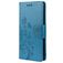 Mobigear Flowers Samsung Galaxy A23 Hoesje Bookcase Portemonnee - Blauw