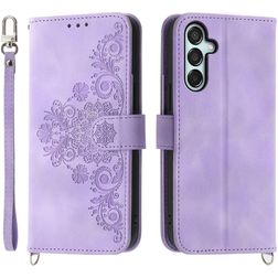 Mobigear Clover Samsung Galaxy M15 Hoesje Bookcase Portemonnee - Paars