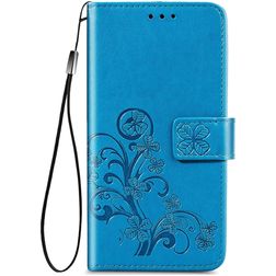 Mobigear Clover Xiaomi Redmi 9A Hoesje Bookcase Portemonnee - Blauw