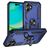 Mobigear Armor Ring iPhone 17 Hoesje Hardcase Backcover Shockproof met Ringhouder - Blauw