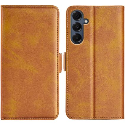 Mobigear Slim Magnet Samsung Galaxy A17 Hoesje Bookcase Portemonnee - Geel