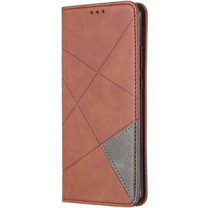 Mobigear Rhombus Slim Huawei P40 Pro Hoesje Bookcase - Bruin