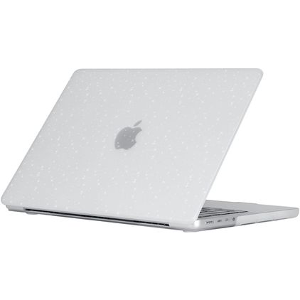 Mobigear Sparkle MacBook Air 13 Inch (2022-2026) Hoes Hardshell Laptopcover MacBook Case - Transparant - Model A2681 / A3113 / A3240 / A3449