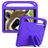 Mobigear AeroArmor iPad 8 (2020) Kinder Tablethoes met Handvat + Stylus Houder - Paars