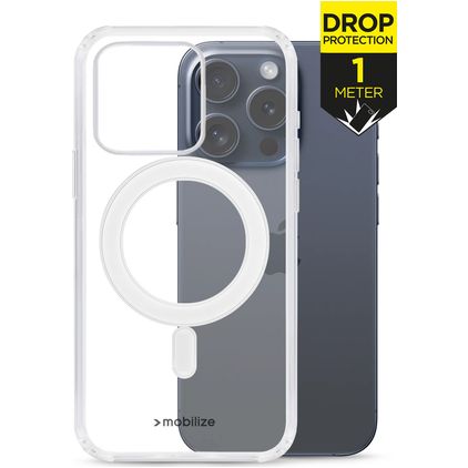 Mobilize Naked Protection Doorzichtig iPhone 13 Pro MagSafe Hoesje Hardcase Backcover - Transparant