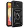 Mobigear Armor Ring Cam Slide Motorola Edge 40 Pro Hoesje Hardcase Backcover Shockproof met Ringhouder en Camera Slider - Zwart