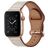 Mobigear Venezia Leren Apple Watch Bandje Gespsluiting - 49/46/45/44 mm - Beige