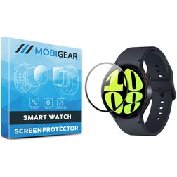 Mobigear Premium Samsung Galaxy Watch 6 - 44 mm Screenprotector Folie - Case Friendly - Zwart