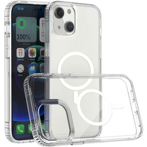 Mobigear Crystal Doorzichtig iPhone 14 Plus MagSafe Hoesje Hardcase Backcover - Transparant