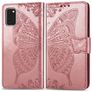 Mobigear Butterfly Samsung Galaxy A41 Hoesje Bookcase Portemonnee - Roségoud