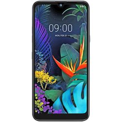 Mobigear Premium LG Q60 Glazen Screenprotector - Case Friendly - Zwart