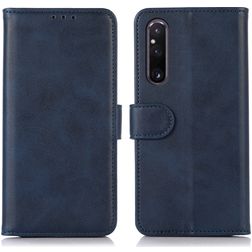 Mobigear Wallet Sony Xperia 1 V Hoesje Bookcase Portemonnee - Blauw