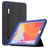 Mobigear Tri-Fold Folio iPad 7 (2019) Hoes Hard Kunststof,TPU Bookcase + Stylus Houder - Zwart / Blauw