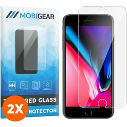 Mobigear iPhone 8 Plus Glazen Screenprotector - Case Friendly (2-Pack)