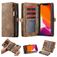 Caseme 008 iPhone 11 Hoesje Uitneembare 2in1 Bookcase Portemonnee - Bruin