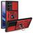 Mobigear Armor Ring Cam Slide Samsung Galaxy S22 Ultra Hoesje Hardcase Backcover Shockproof met Ringhouder - Rood