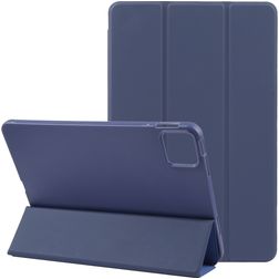 Mobigear Tri-Fold Gel iPad Pro 13 Inch (2025) Hoes TPU,Kunstleer Bookcase - Donkerblauw