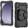 Mobilize Rotating Defender Samsung Galaxy Tab A9 (2023) Hoes Hard Kunststof,Siliconen Backcover + Schouderband + Standaard - Zwart