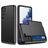 Mobigear Card Samsung Galaxy S21 Hoesje Hardcase Backcover Shockproof met Pasjeshouder - Zwart