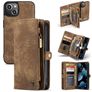Caseme 008 iPhone 13 Mini Hoesje Uitneembare 2in1 Bookcase Portemonnee - Bruin