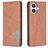 Mobigear Rhombus Slim iPhone 17 Hoesje Bookcase - Bruin