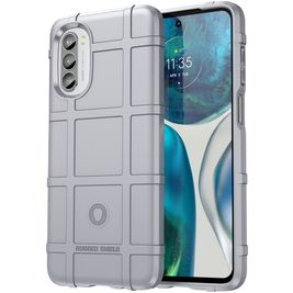 Mobigear Rugged Shield Motorola Moto G82 Hoesje Flexibel TPU Backcover Shockproof - Grijs