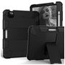 Mobigear ShieldStand iPad Air 5 (2022) Hoes Hard Kunststof,Siliconen Backcover + Stylus Houder + Standaard - Zwart