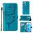 Mobigear Butterfly Realme 9 Pro Plus Hoesje Bookcase Portemonnee - Blauw