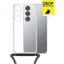 My Style Loop Doorzichtig Samsung Galaxy S25 Flexibel TPU Hoesje met koord - Transparant