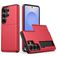 Mobigear Card Samsung Galaxy S26 Ultra Hoesje Hardcase Backcover Shockproof met Pasjeshouder - Rood