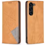 Mobigear Rhombus Slim Samsung Galaxy S25 Plus Hoesje Bookcase - Cognac