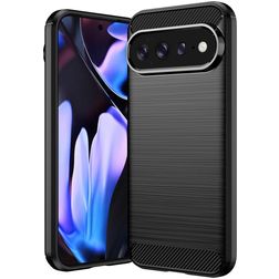 Mobigear Brushed Slim Google Pixel 11 Pro XL Hoesje Flexibel TPU Backcover - Zwart