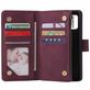 Mobigear Zipper Samsung Galaxy A41 Hoesje Bookcase Portemonnee - Rood
