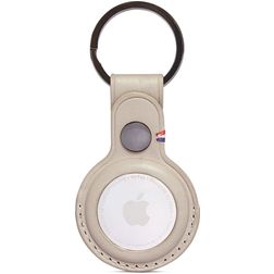 Decoded Detachable Apple AirTag Hoesje Echt Leer Sleutelhanger - Tan