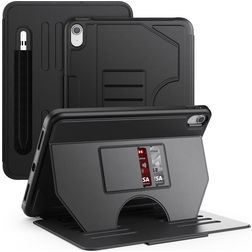 Mobigear Magnetic Folio iPad 11 (2025) Hoes Bookcase + Stylus Houder - Zwart