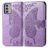 Mobigear Butterfly Nokia G42 Hoesje Bookcase Portemonnee - Paars