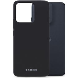 Mobilize Rubber Gelly Motorola Moto G56 Hoesje Flexibel TPU Backcover - Zwart