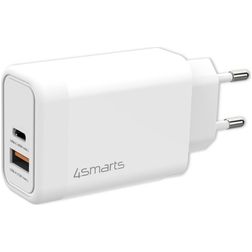 4Smarts VoltPlug Dual USB / USB-C Power Delivery 45W - Wit