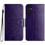 Mobigear Flowers Samsung Galaxy A56 Hoesje Bookcase Portemonnee - Paars