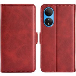 Mobigear Slim Magnet HONOR X7 Hoesje Bookcase Portemonnee - Rood