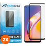 Mobigear Premium OPPO A94 Glazen Screenprotector - Case Friendly - Zwart (2-Pack)